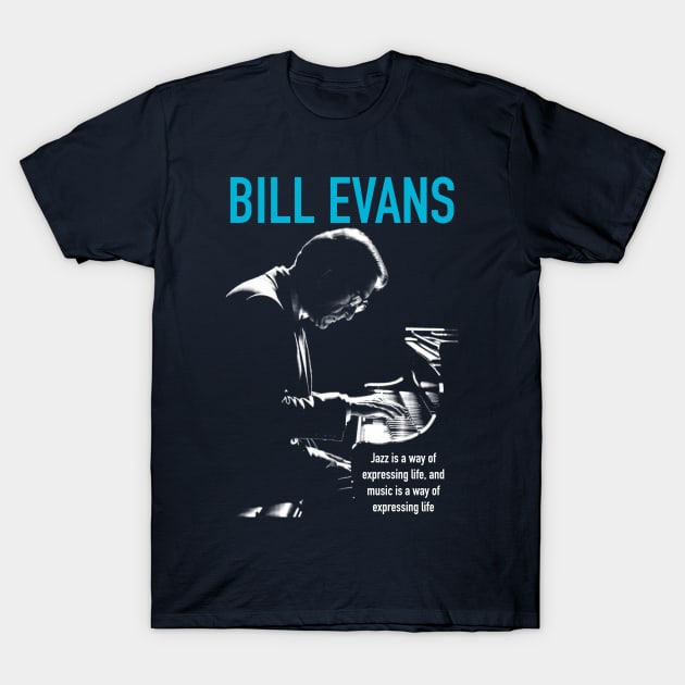 Bill Evans silhouette T-Shirt by BAJAJU
